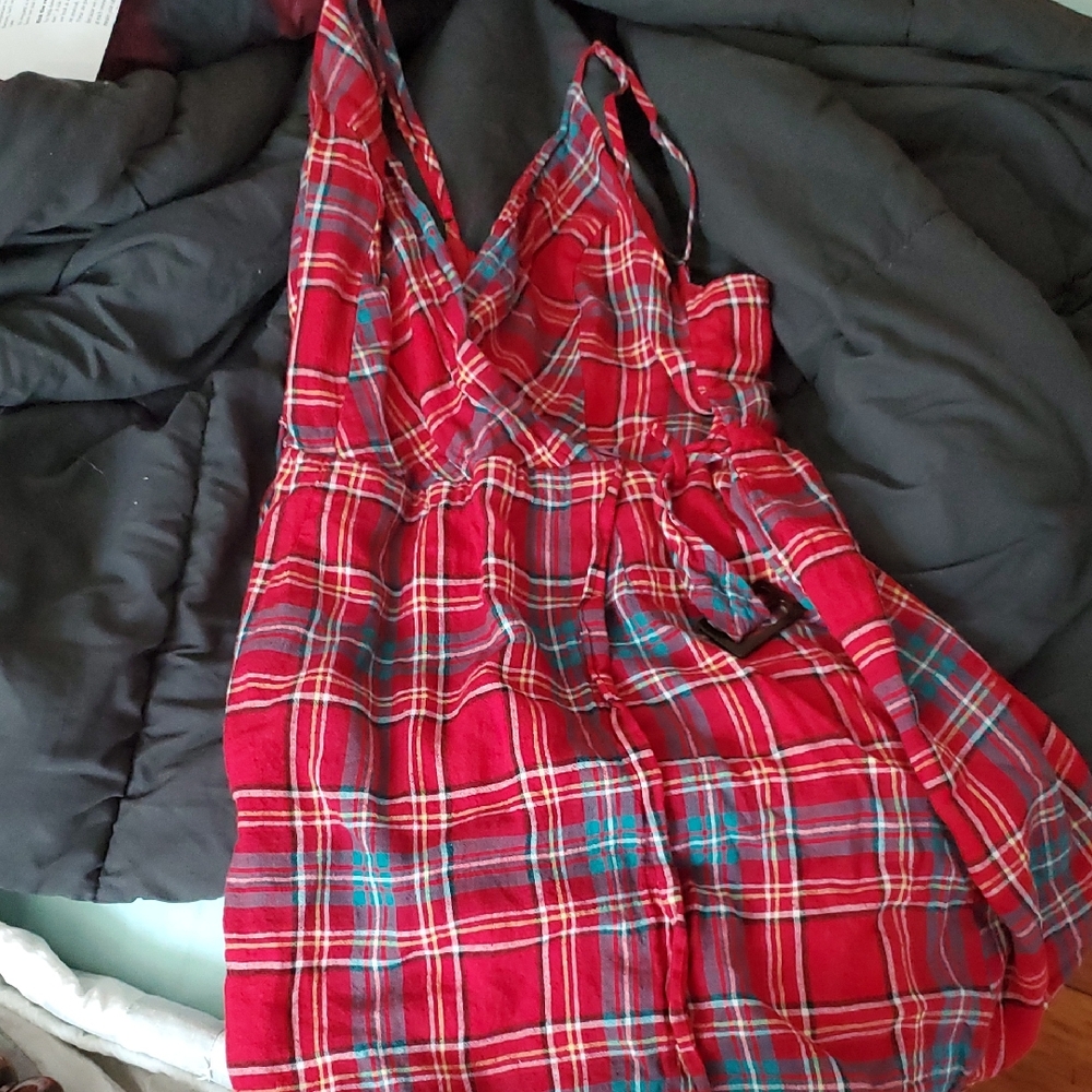 Urban Outfitters Red Plaid Dress